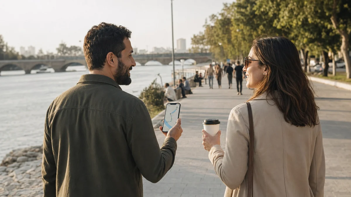 Adana yeni insanlarla tanışmak için sakin rota