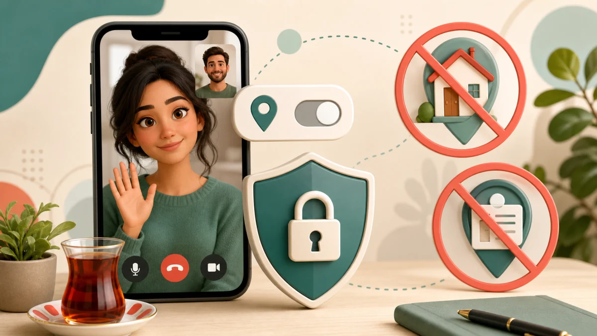 Görüntülü sohbette konum paylaşımı ne zaman riskli olur?