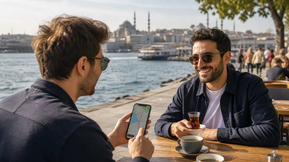 İstanbul yeni insanlarla tanışmak için sakin rota