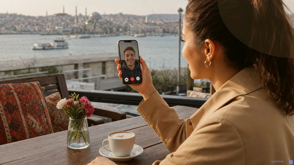 Mobil görüntülü sohbet için güvenli başlangıç planı için ek açıklayıcı görsel