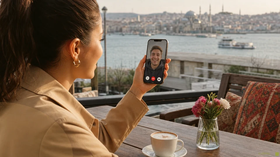 Mobil görüntülü sohbet için kısa teknik kontrol listesi için ek açıklayıcı görsel
