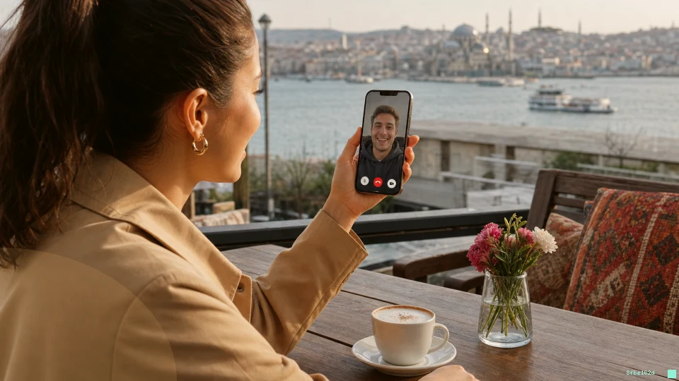 Mobilde görüntülü sohbet: pil, veri ve ısınma sorunları için ek açıklayıcı görsel